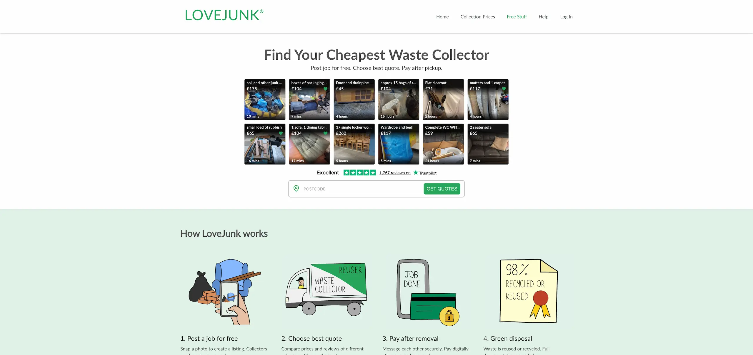LoveJunk website